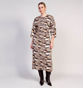 Minus Lottie Bruine Lange Jurk voor dames (361737)