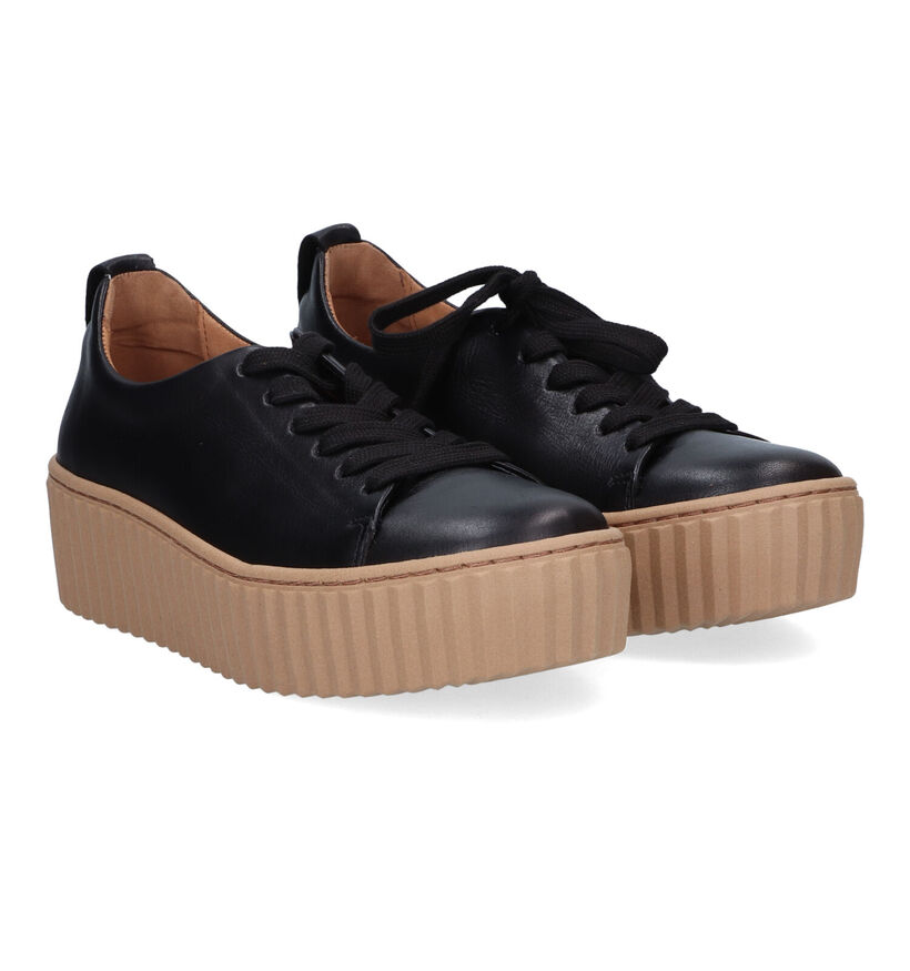 Gabor Best Fitting Beige Veterschoenen voor dames (315136) - geschikt voor steunzolen
