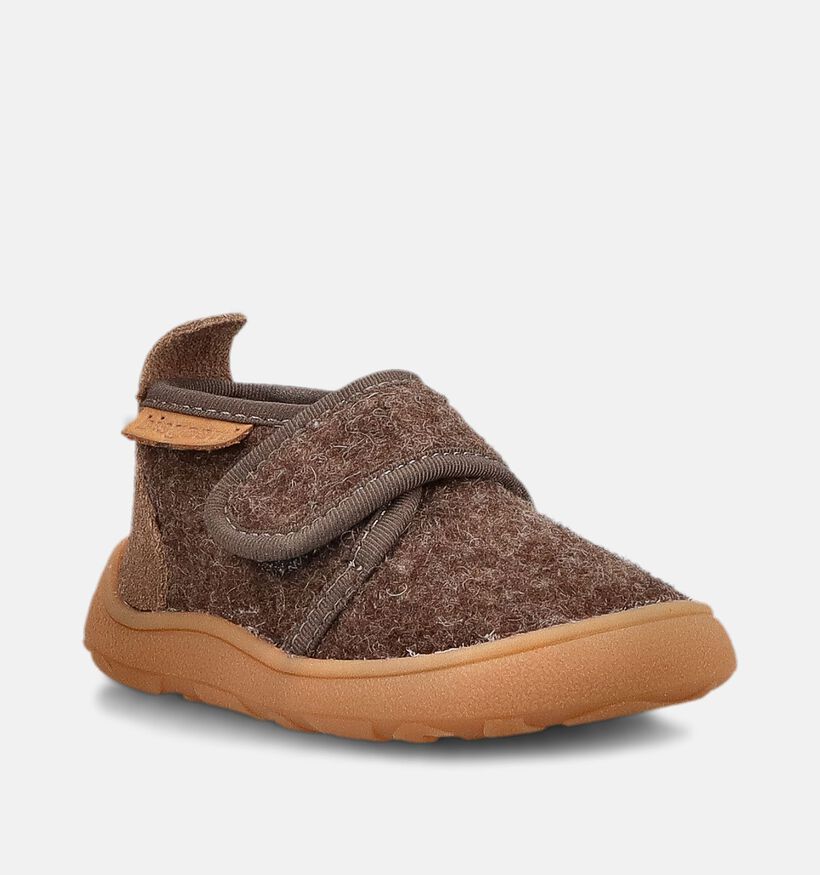 Bisgaard Bruine Pantoffels voor jongens (381030) - geschikt voor steunzolen