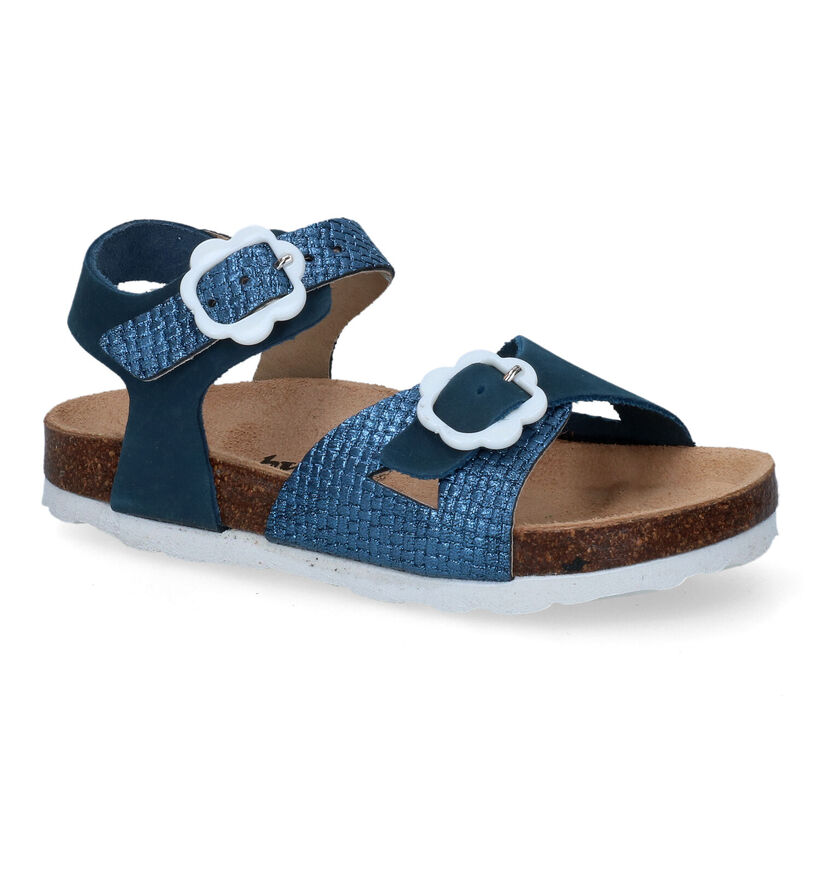 baby Line Blauwe Sandalen in leer (319448)