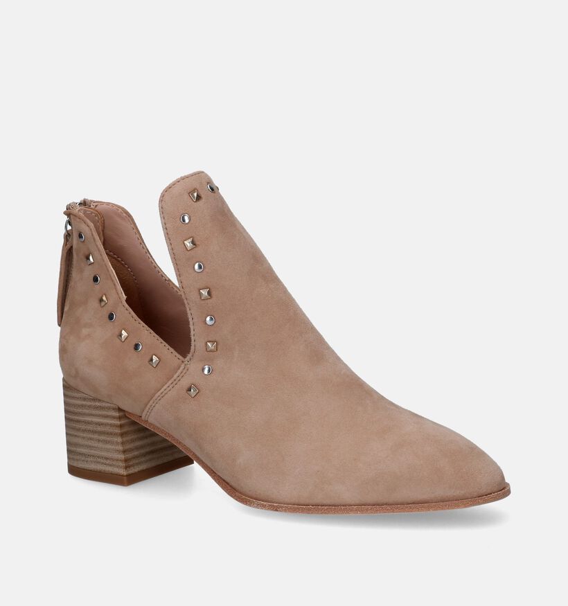 Unisa Muler Beige Enkellaarzen voor dames (309700)