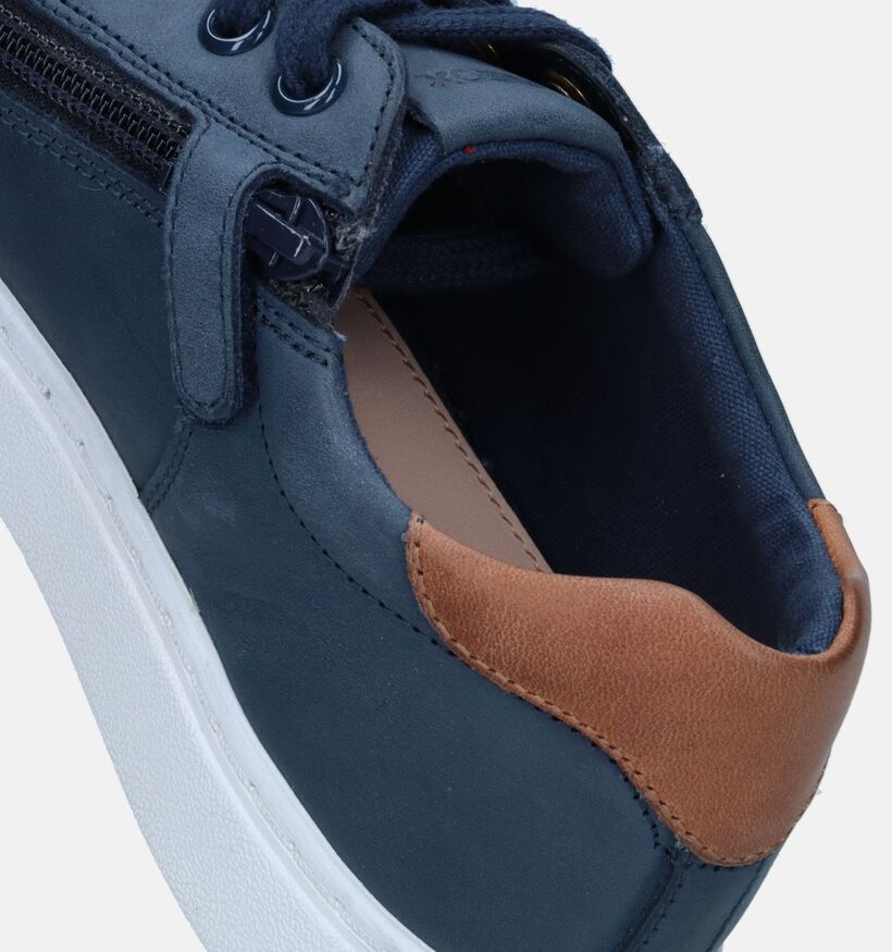 Geox Nashik Blauwe Veterschoenen voor jongens (340051) - geschikt voor steunzolen