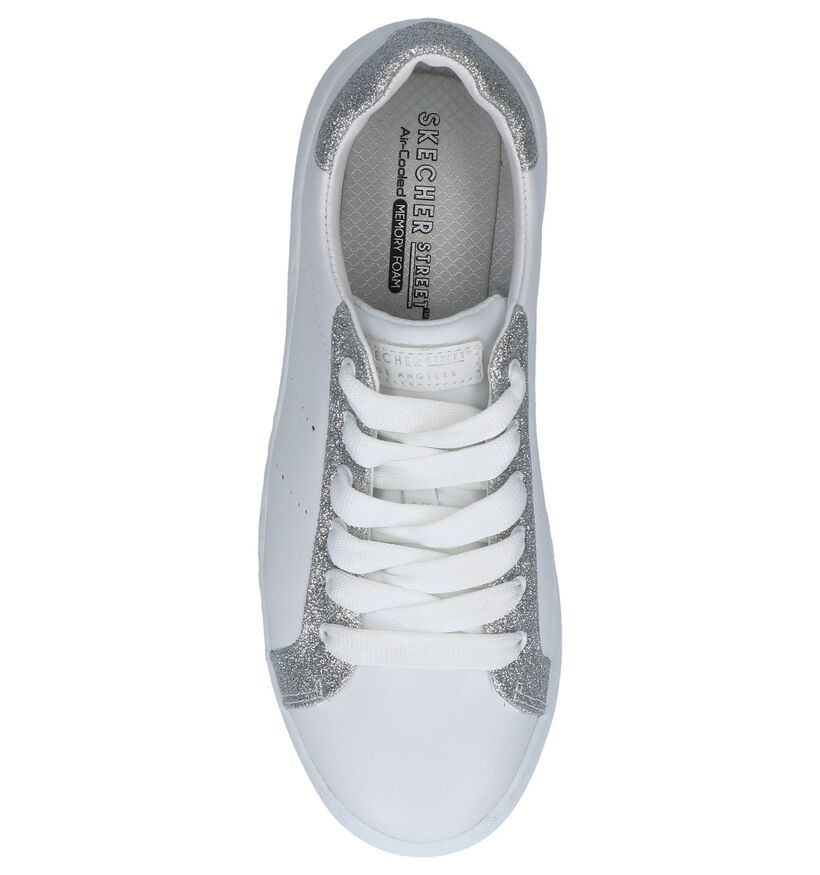 Witte Sneakers Skechers High Street Glitter in kunstleer (240489)