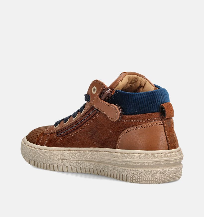 STONES and BONES Movie Chaussures hautes en Cognac pour garçons (362850) - pour semelles orthopédiques