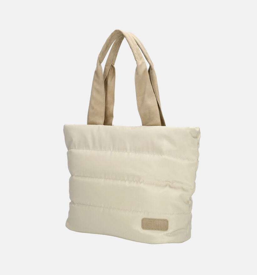 ZEBRA Elske Lichtbeige Shoppertas met Riem voor dames (374362)