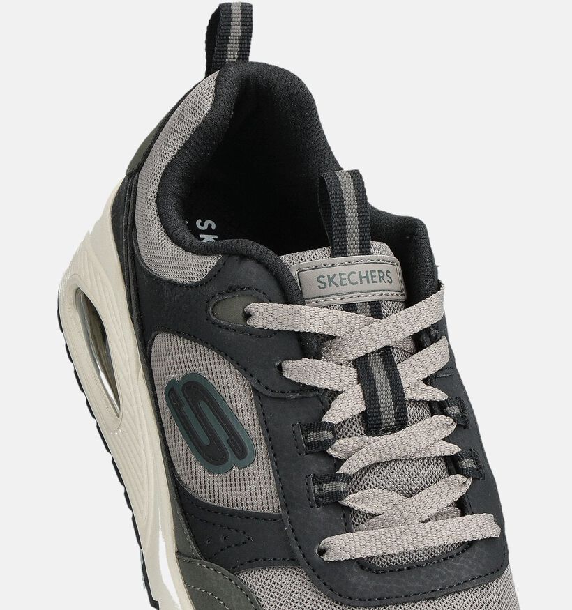 Skechers Uno Retro Groove Baskets en Taupe pour garçons (360969)