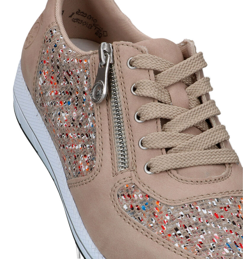 Rieker Beige Sneakers voor steunzolen voor dames (335505) - geschikt voor steunzolen