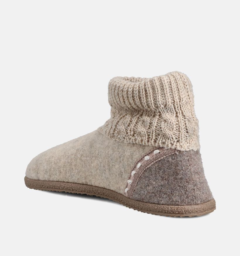 Giesswein Freiburg Pantoufles hautes en Beige pour femmes (370237)