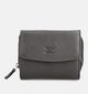 Crinkles Donkerbruine Portemonnee met Rits voor dames (381775)