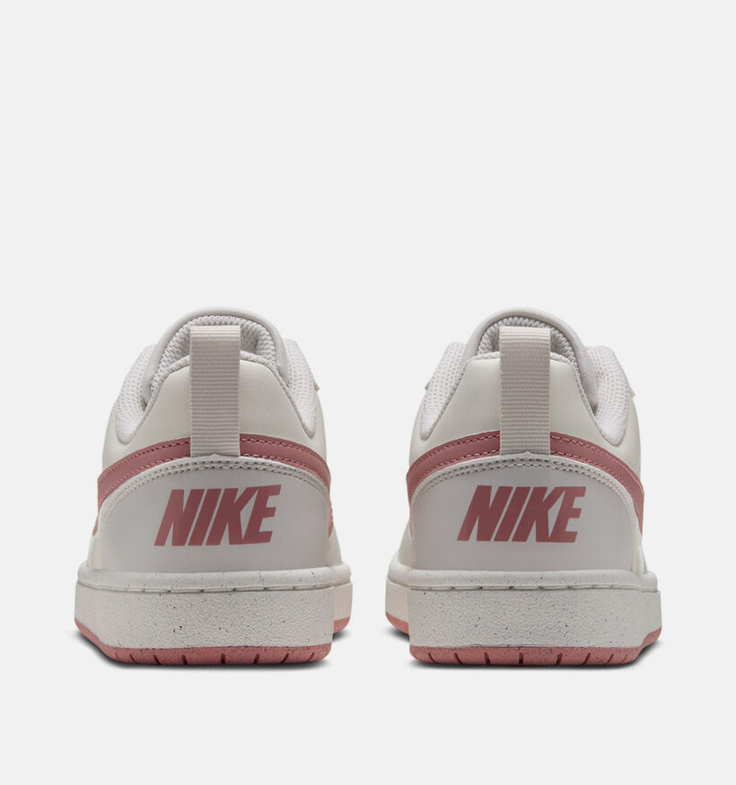 Nike Court Borough Baskets en Blanc/Gris pour filles (381056)