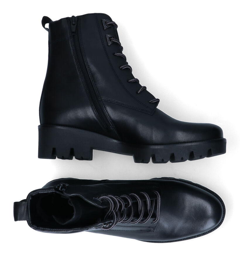 Gabor OptiFit Bottines en Noir en cuir (315326)
