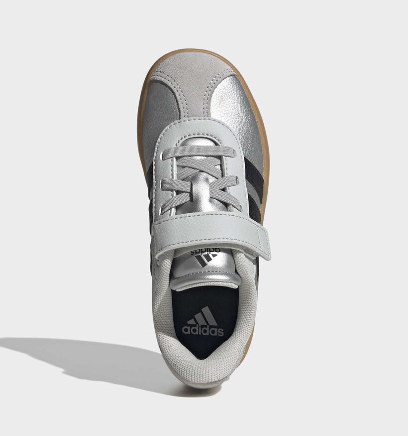 adidas VL Court 3.0 Baskets basses en Argent pour filles (366926) - pour semelles orthop&eacute;diques