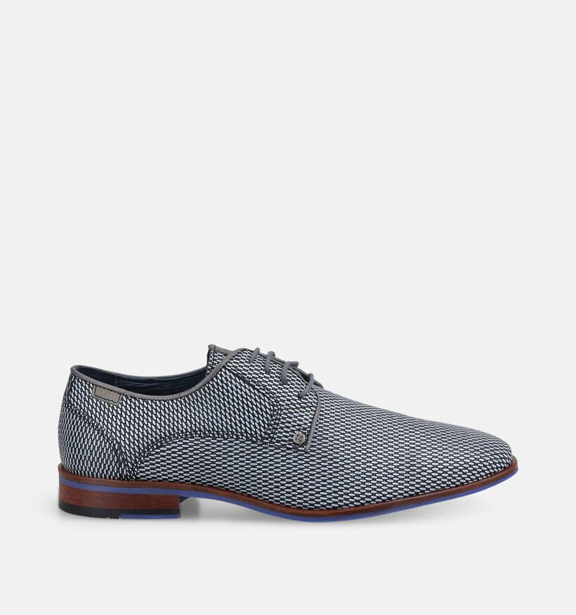 Berkelmans Oulton Zwarte Geklede Veterschoenen voor heren (379055) - geschikt voor steunzolen