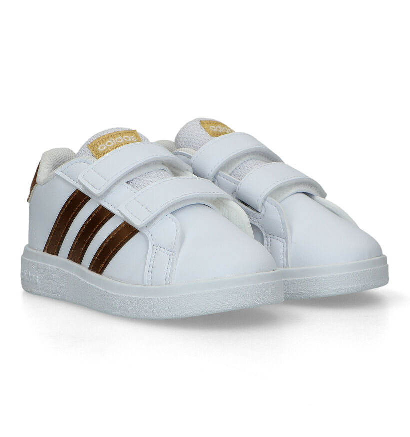 adidas Grand Court 2.0 CF Witte Sneakers voor meisjes (328862)