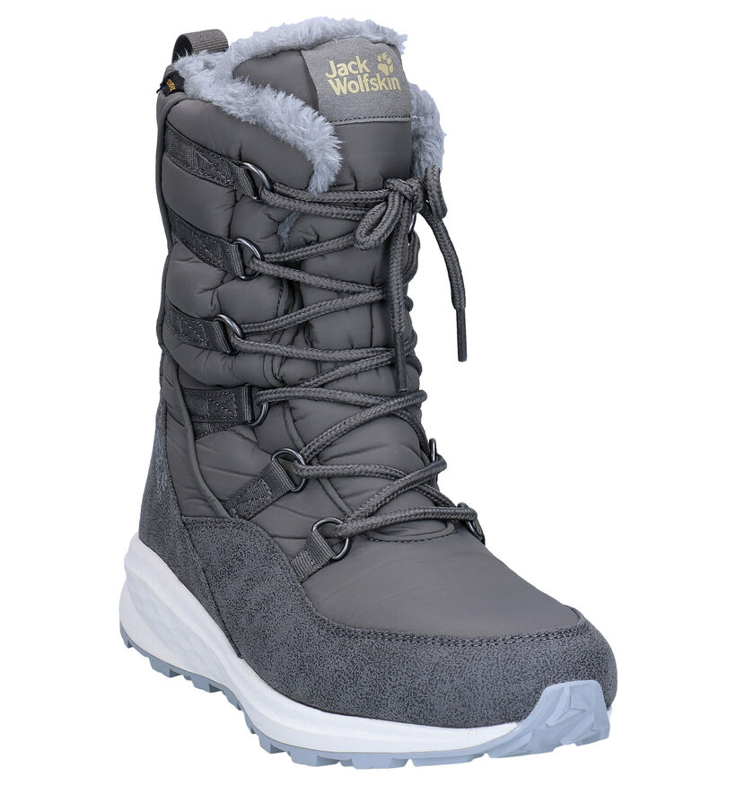 Jack Wolfskin Nevada Texapore Grijze Snowboots in kunstleer (282909)