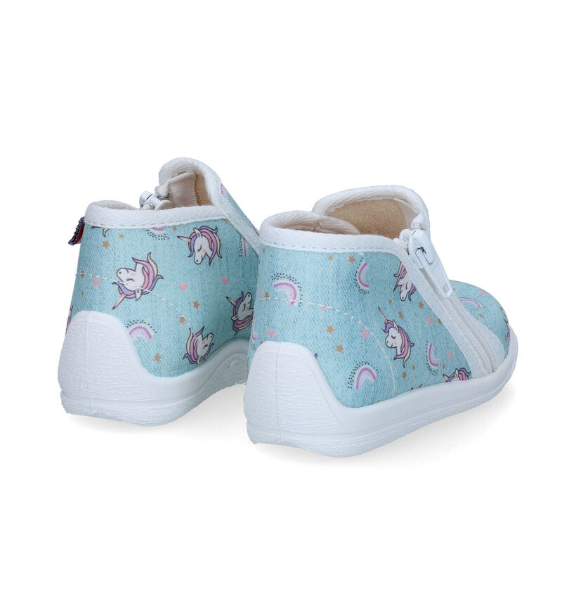 Bellamy Nina Pantoufles en Bleu pour filles (309262)