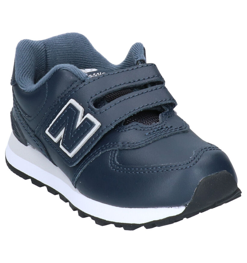 New Balance YV574 Blauwe Sneakers in leer (253360)