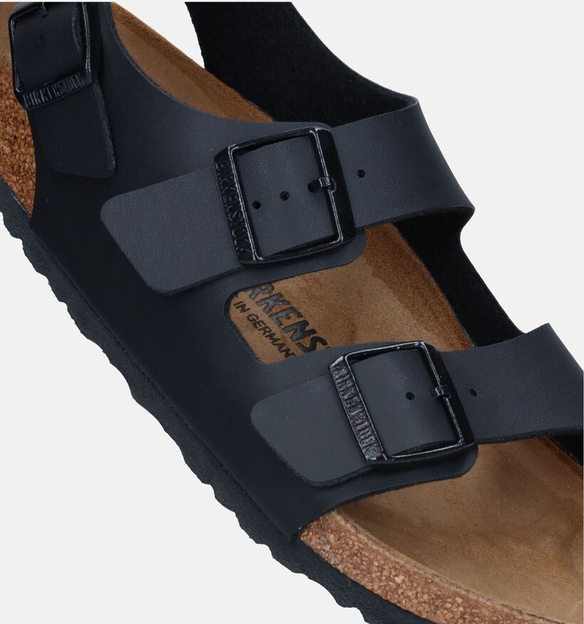 Birkenstock Milano Sandales en Noir pour hommes (337876)