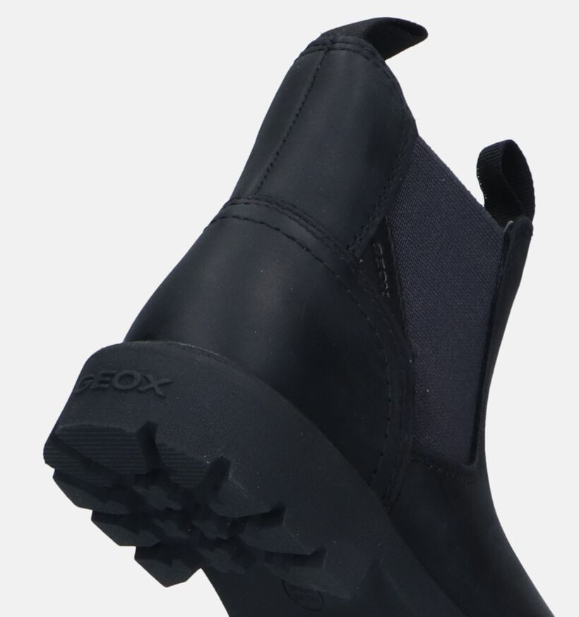 Geox Shaylax Zwarte Chelsea Boots voor jongens (330068) - geschikt voor steunzolen