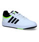 adidas Hoops 3.0 Witte Sneakers voor jongens (301162) - geschikt voor steunzolen