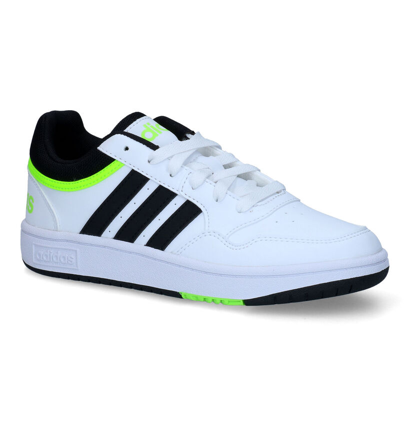 adidas Hoops 3.0 Witte Sneakers voor jongens (318804)