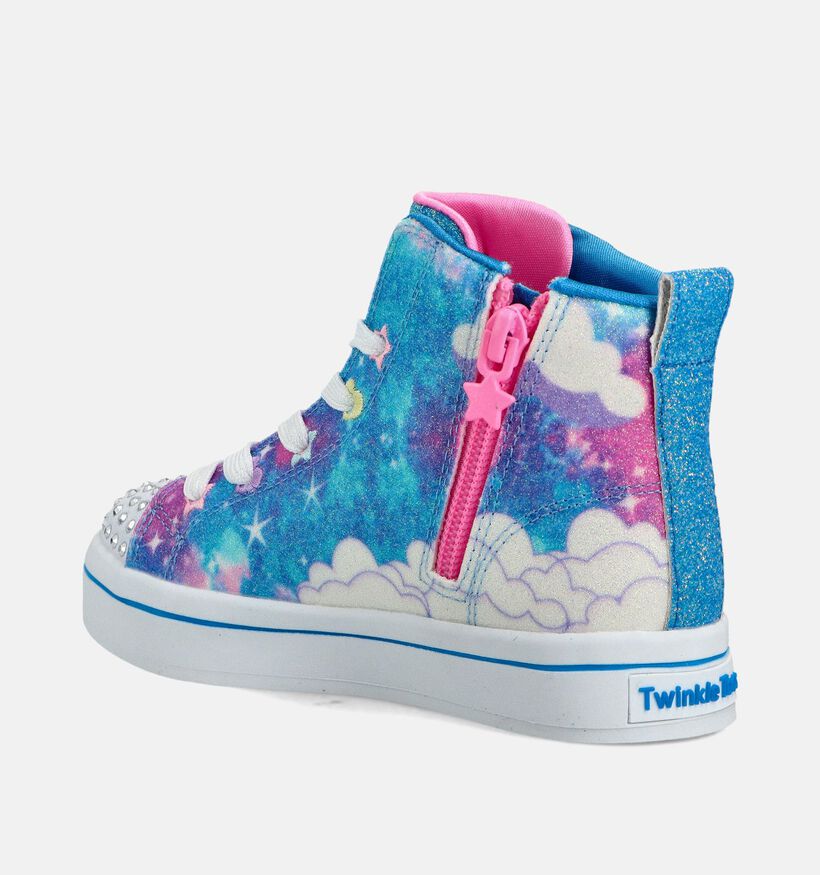 Skechers Twi-Lites 2.0 Baskets montantes en Bleu pour filles (360981) - pour semelles orthopédiques