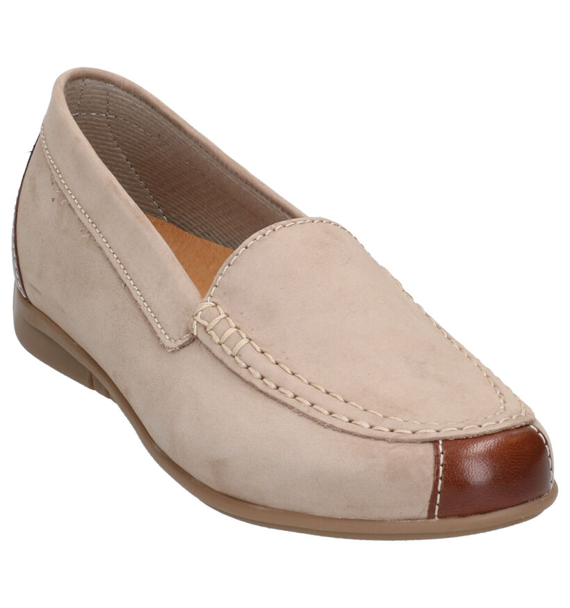 Gabor Best Fitting Taupe Mocassins in leer (271501)