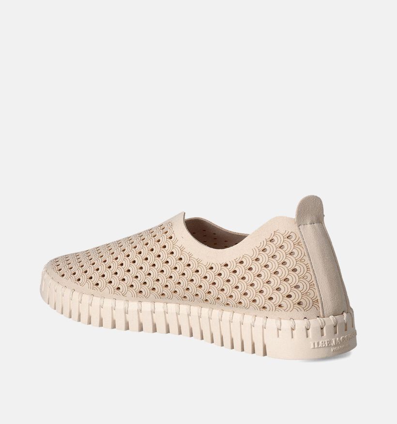 Ilse Jacobsen Beige Instappers voor dames (355831) - geschikt voor steunzolen