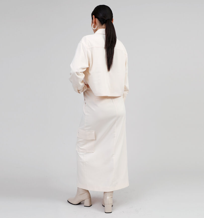 comma casual identity Veste courte en Écru pour femmes (348510)