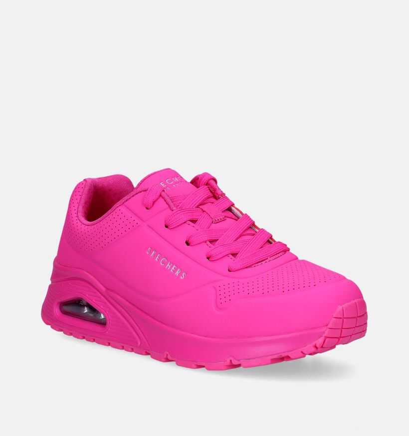 Skechers Uno Baskets en Fuchsia pour filles (335757)