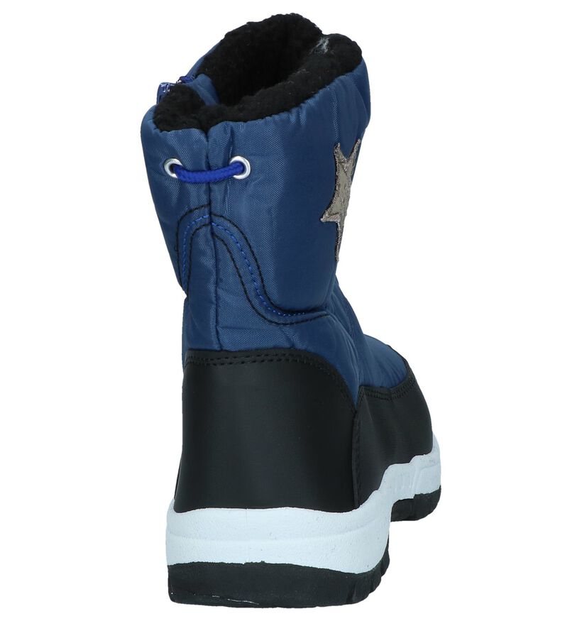 Donkerblauwe Snowboots Stuff in stof (255556)