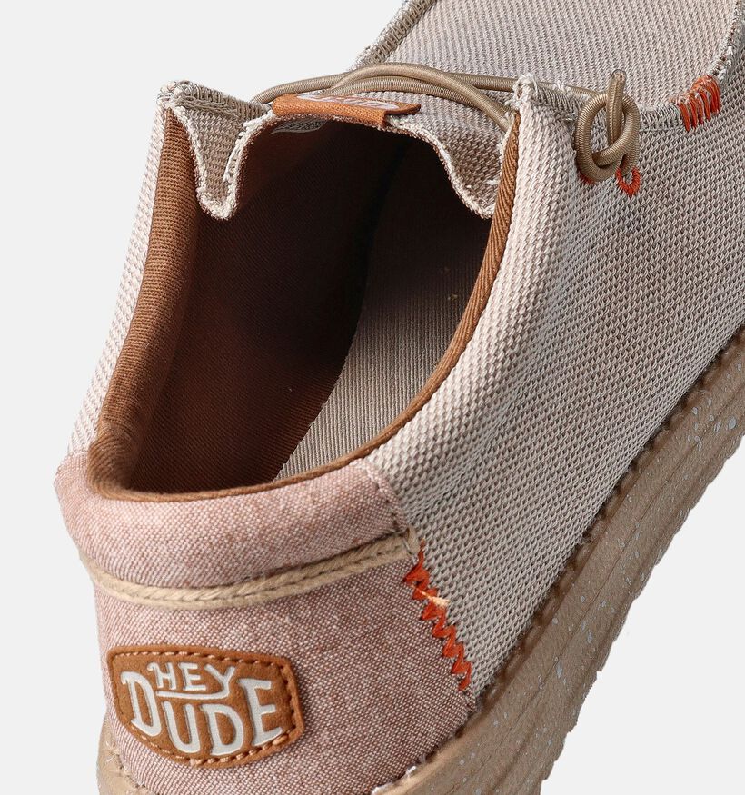 HEYDUDE Wally Coastline Jute Mocassins en Beige pour hommes (353468) - pour semelles orthopédiques