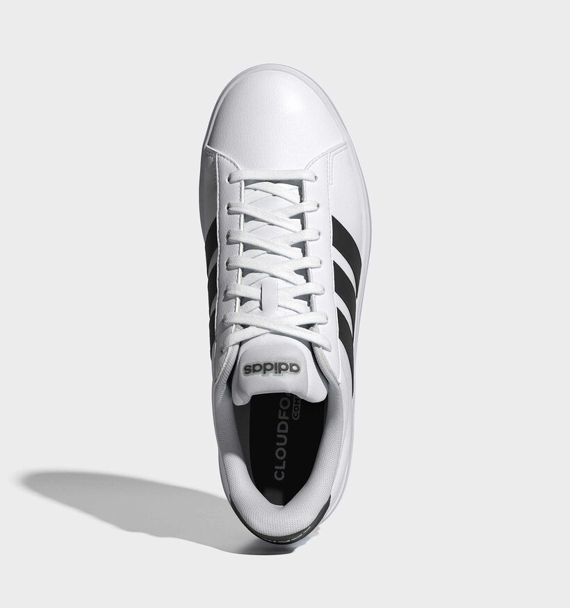 adidas Grand Court Baskets basses en Blanc pour hommes (366869) - pour semelles orthop&eacute;diques