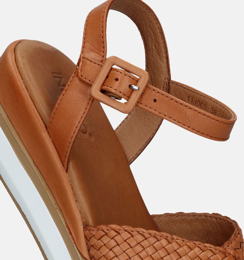 Inuovo Sandales compensées en Cognac pour femmes (341528)