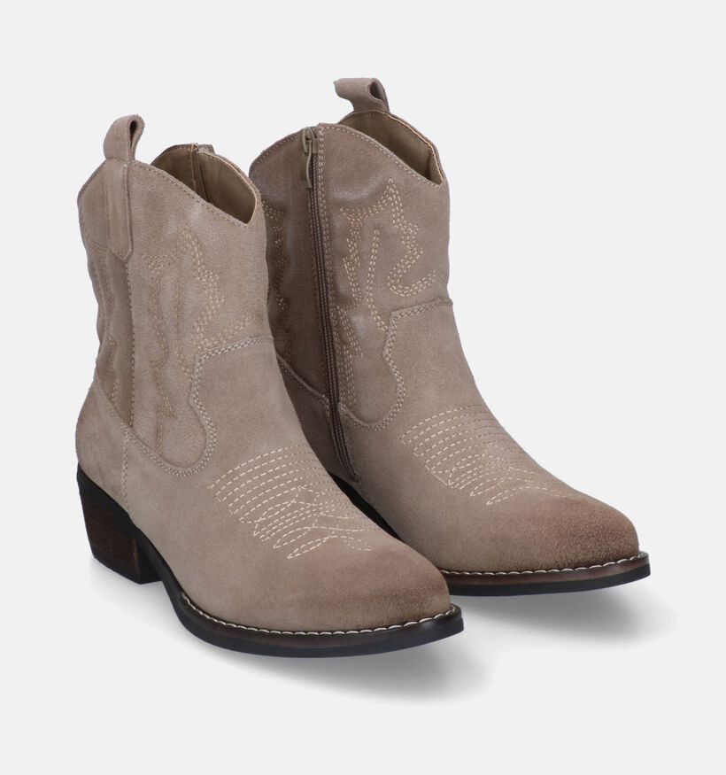 Poelman Beige Cowboyboots voor dames (318222)