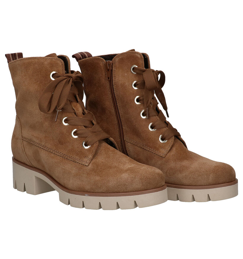 Gabor Best Fitting Cognac Bottines in daim (297224)