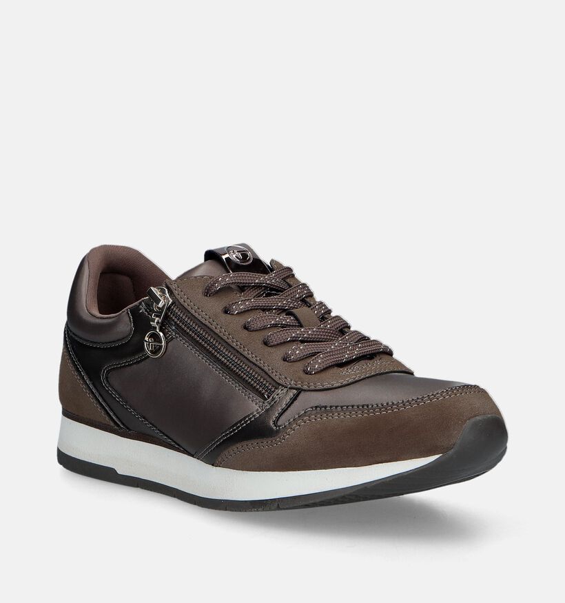 Tamaris Baskets casual en Vert kaki pour femmes (344826) - pour semelles orthopédiques