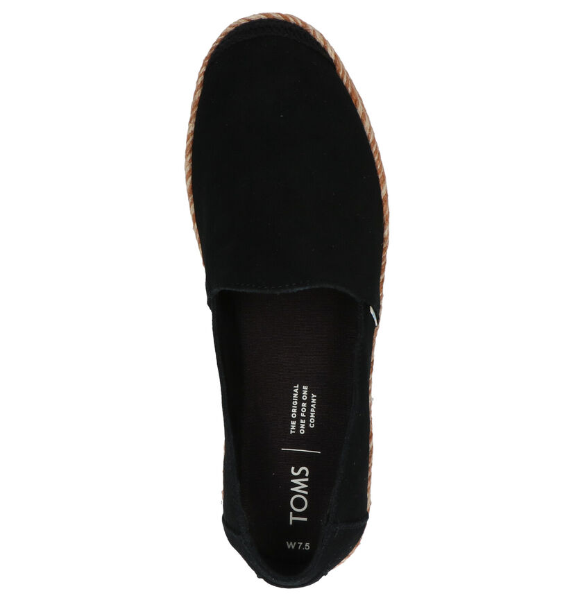 Toms Pismo Zwarte Espadrilles in stof (269360)