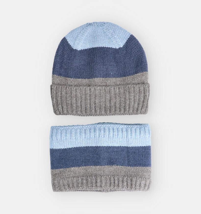 Little David Grijze/Blauwe Winterset (Muts en Sjaal) voor jongens (382976)