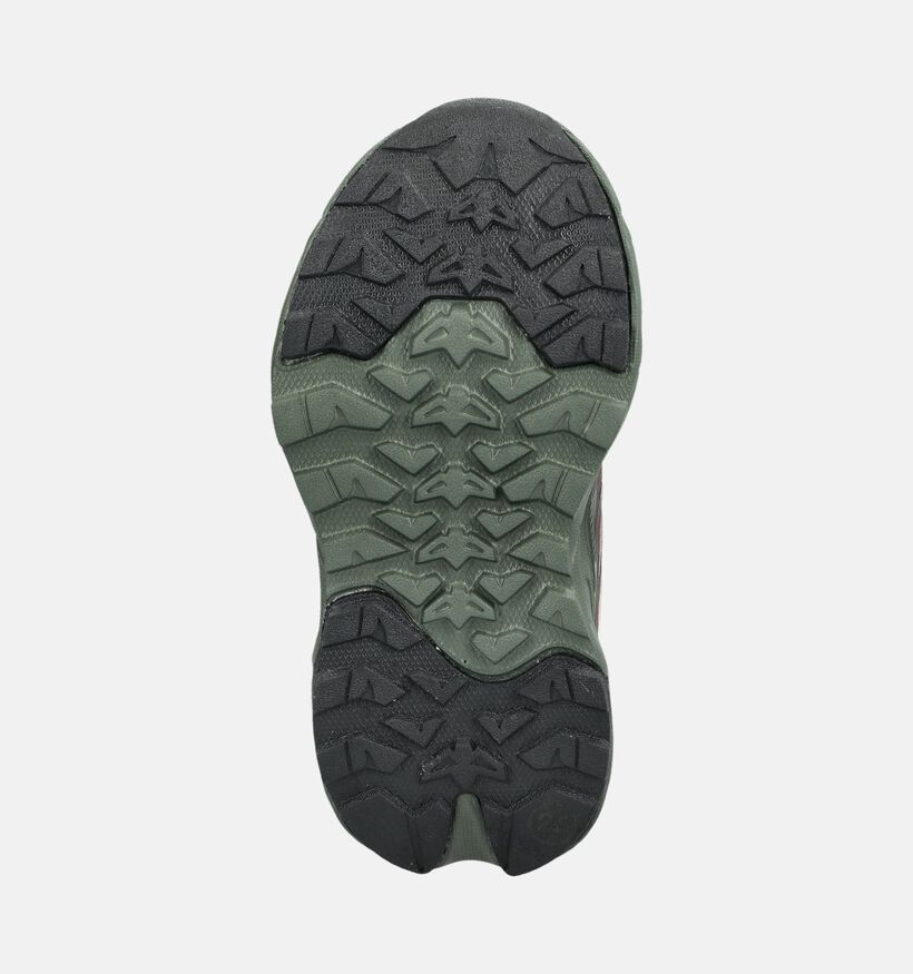 Bisgaard Fred Bruine/Groene Sneakers voor jongens (380791) - geschikt voor steunzolen