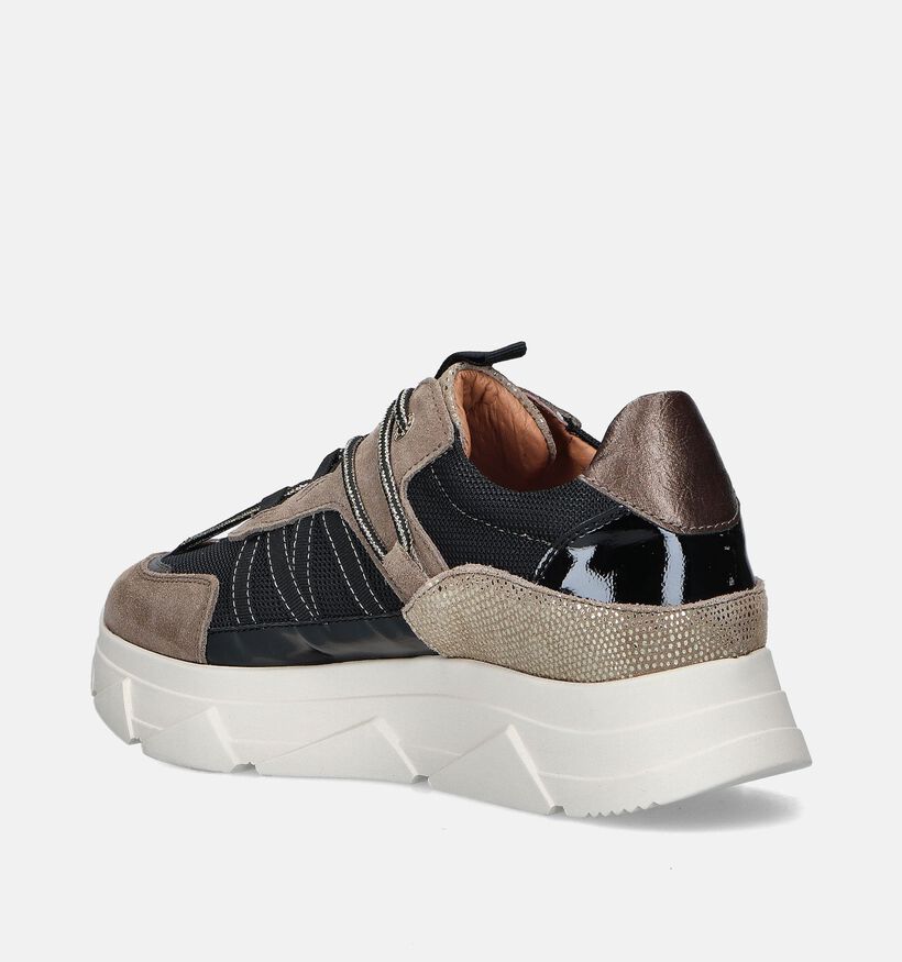 Tango Kady Fat Taupe Chunky sneakers voor dames (357306) - geschikt voor steunzolen