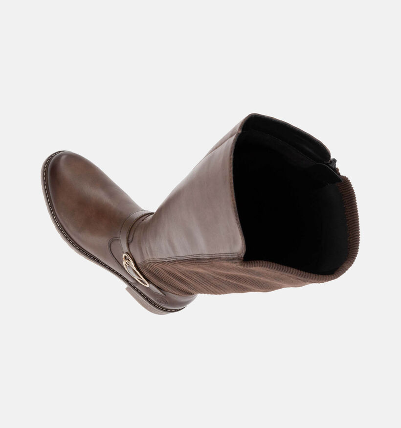 Remonte Bottes hautes en Cognac pour femmes (347231) - pour semelles orthopédiques