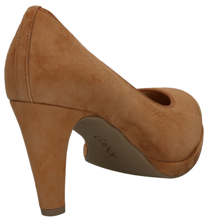 Gabor Sacchetto Cognac Pumps in daim (271676)