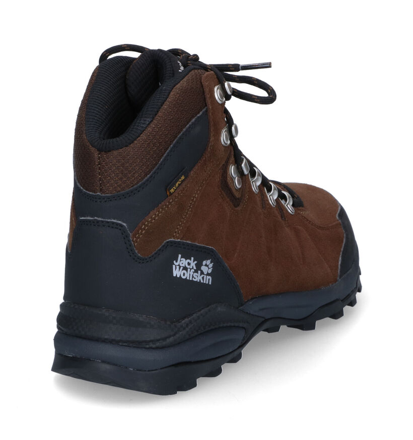 Jack Wolfskin Refugio Texapore Grijze Wandelschoenen in daim (294241)