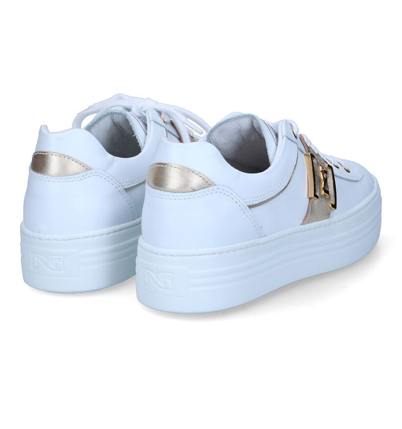 NeroGiardini Witte Platform Sneakers voor dames (323820) - geschikt voor steunzolen