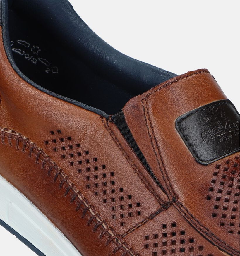 Rieker Chaussures à enfiler en Cognac pour hommes (339186)