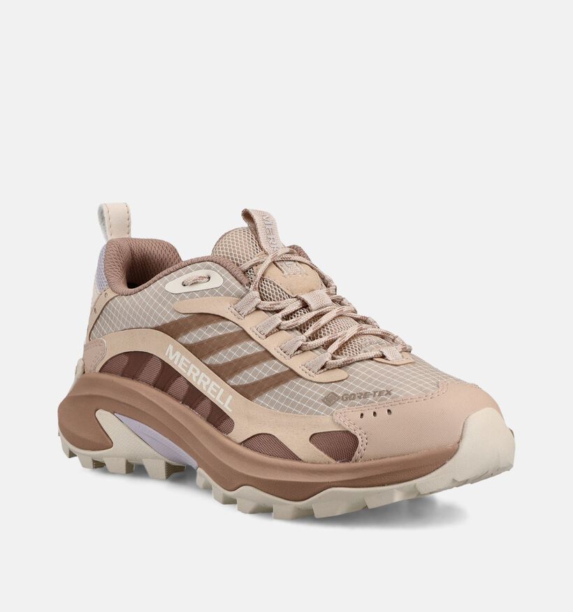 Merrell Moab Speed 2 Gtx Chaussures outdoor en Beige pour femmes (368887) - pour semelles orthop&eacute;diques