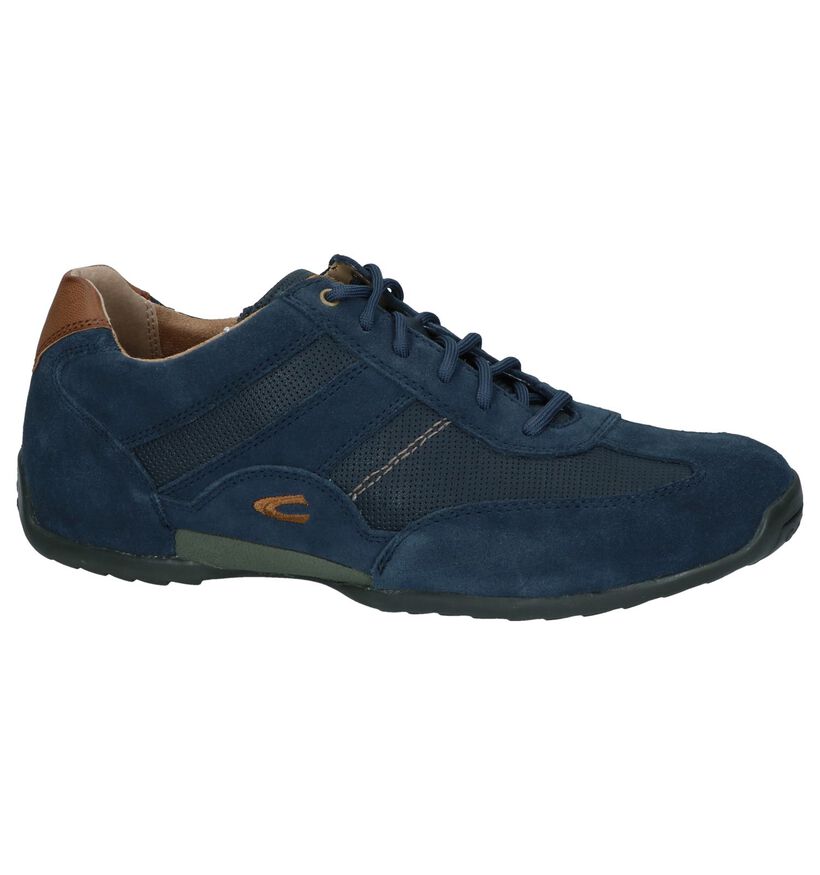 Donkerblauwe Veterschoenen Camel Active in daim (246754)