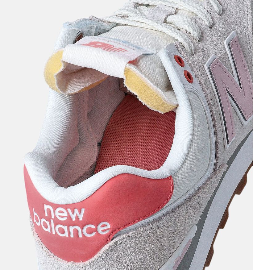 New Balance WL 574 Witte Sneakers voor dames (353324) - geschikt voor steunzolen