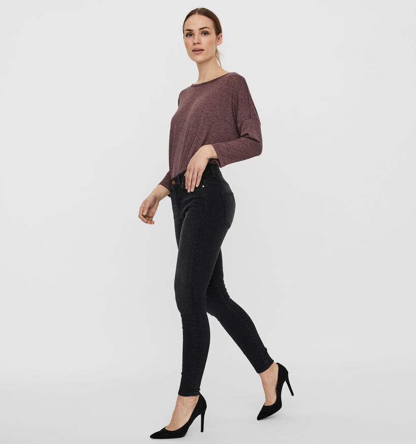 Vero Moda Peach Skinny Jeans en Noir L30 pour femmes (318353)